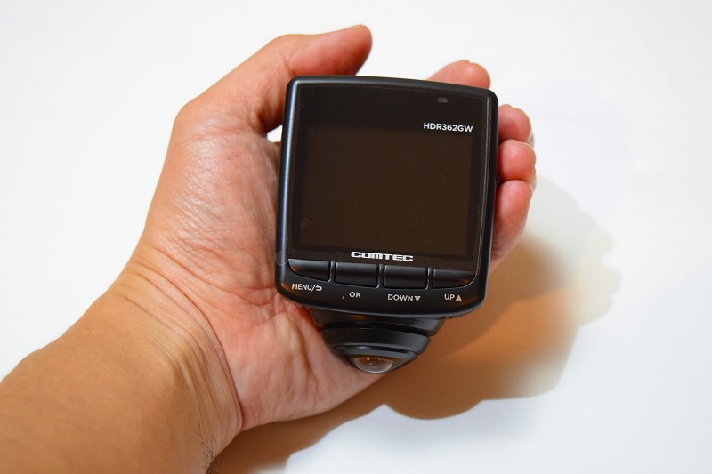 実機レビュー「HDR362GW」コムテック360°ドラレコの評価