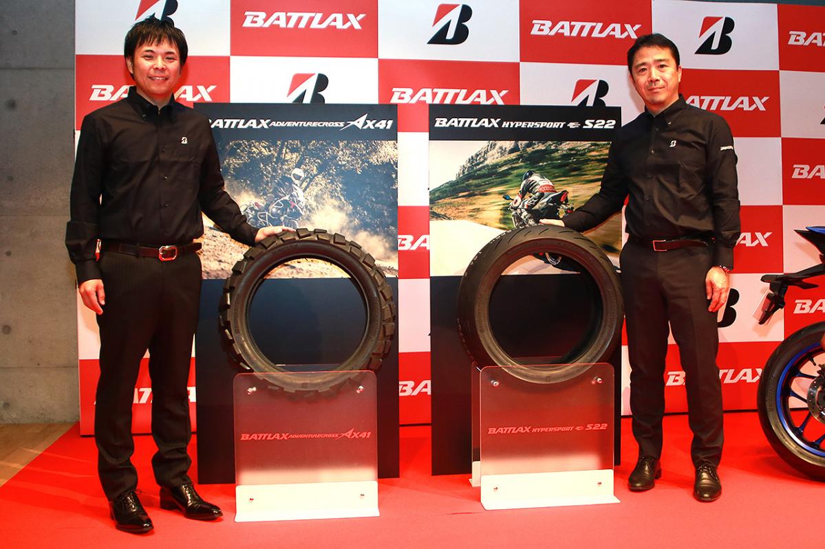 ブリヂストン、2輪タイヤブランドBATTLAXの新モデルを発表。S22は性能