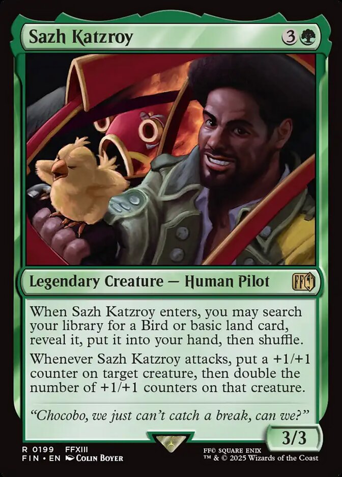 Sazh Katzroy · Final Fantasy (FIN) #199 · Scryfall Magic: The