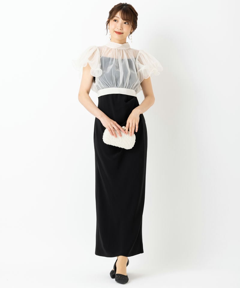 SNIDEL スナイデル ボレロレイヤードドレス その他 x ブラック系 x