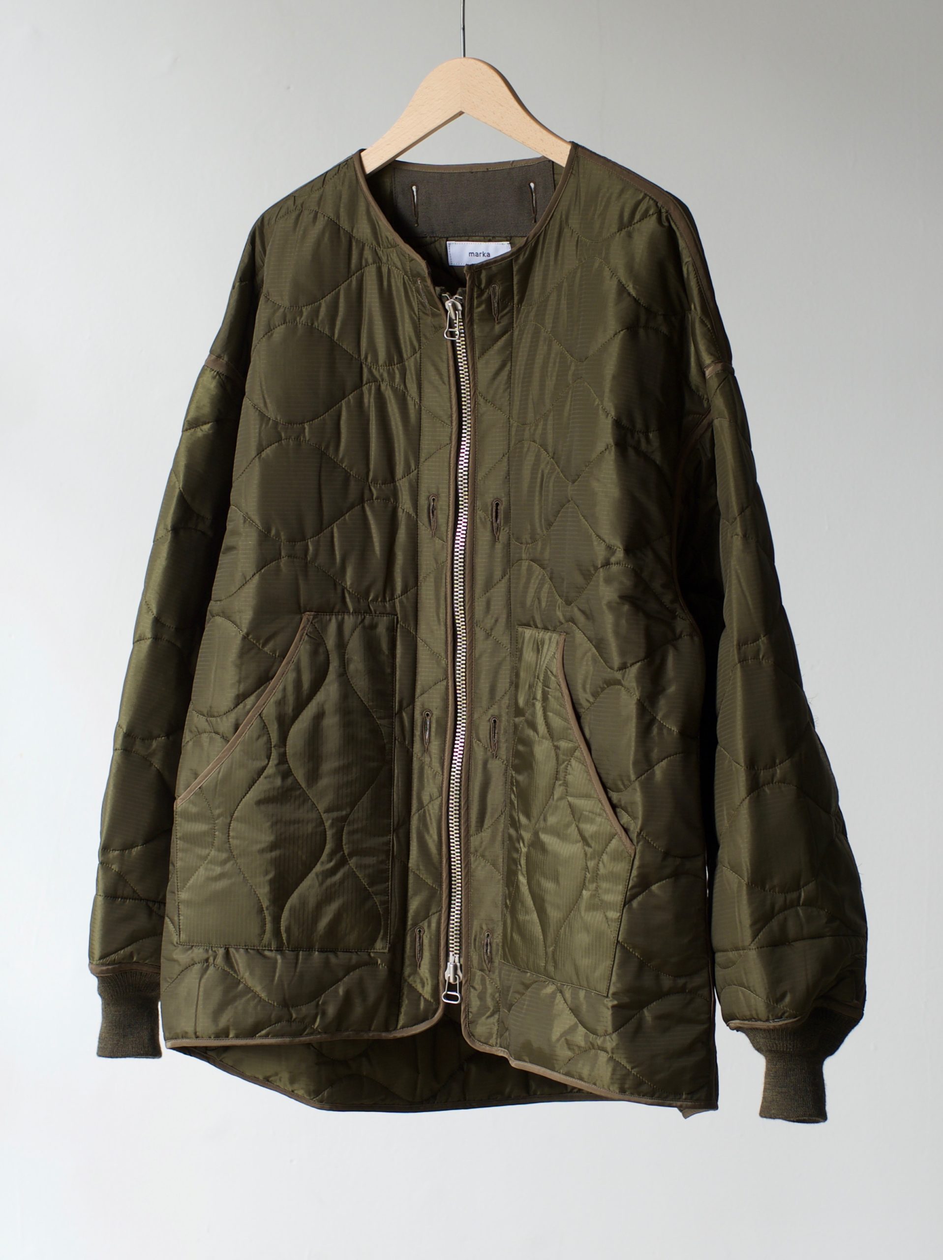 MARKA マーカ 22aw “ウール リネン バックサテン モッズパーカー