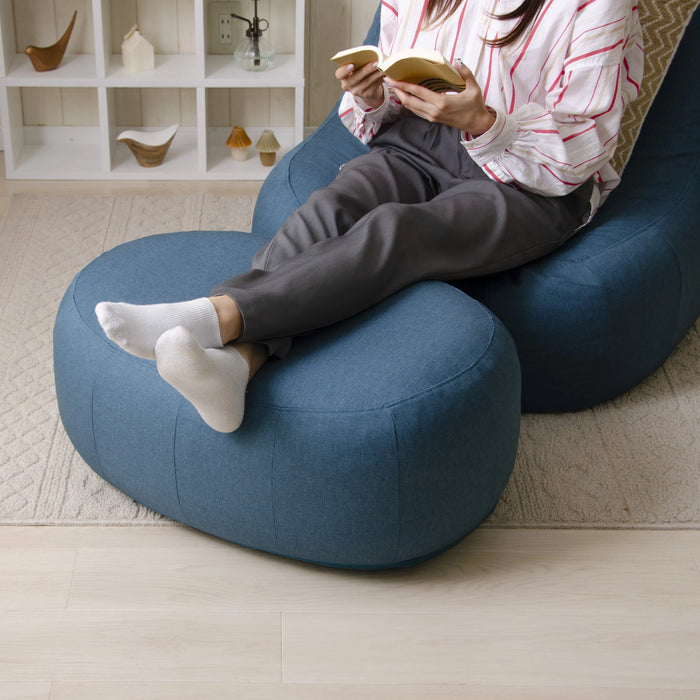 オットマン付き 1人掛け ふわもちソファセット カバーリング