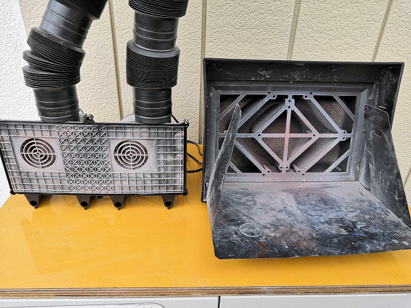 タミヤ ペインティングブースⅡ ツインファン 塗装ブース 延長ダクト2