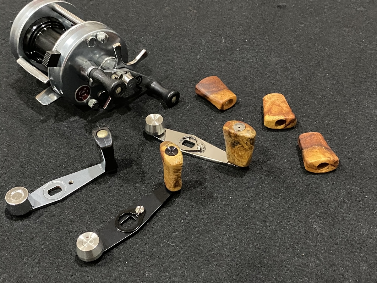 ハネダクラフト ハンドル ウッドノブ ブラウン アブガルシア ABU 2500C