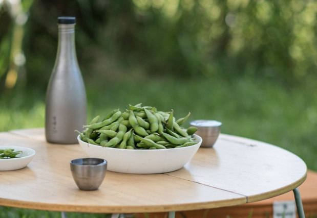 道具】酒筒(さかづつ）とお猪口（おちょこ）がスノーピーク(snow peak