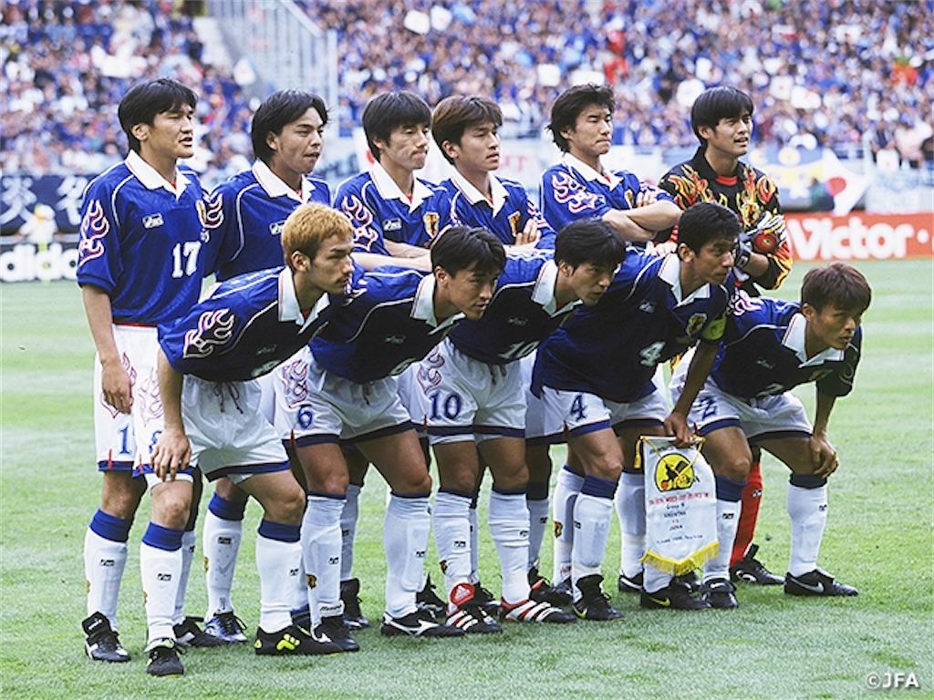 初めてのW杯から25周年】1998年フランスW杯 日本代表メンバー選手名鑑