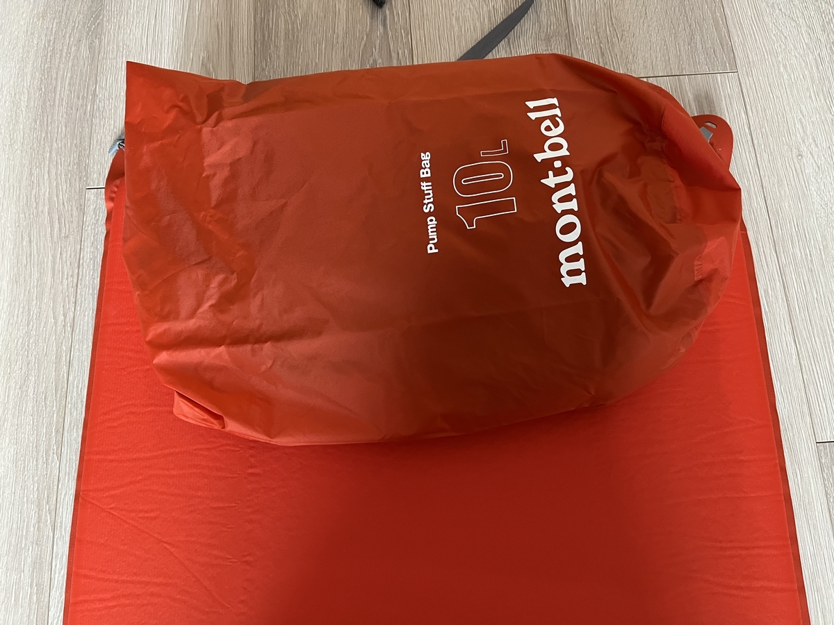 U.L. コンフォートシステム エアパッド 180 ポンプスタッフバッグ 10L