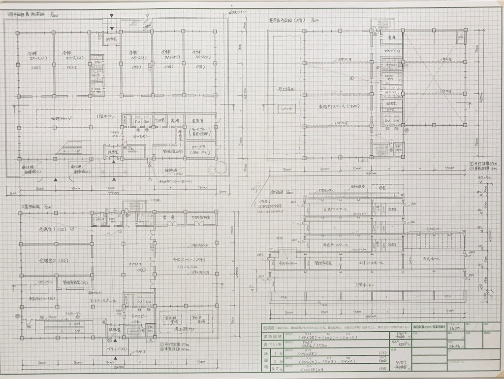 2022年（令和4年）一級建築士 設計製図試験 勉強記録 Part.2（通信添削