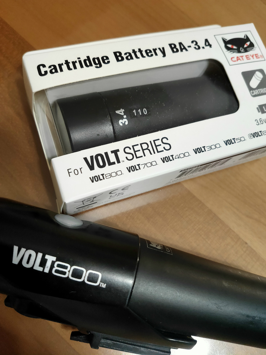 CAT EYE VOLT800の予備バッテリー購入の理由 - くるっと、ロードバイク