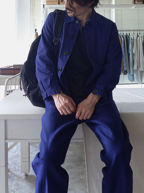 1940～50s Vintage French Army Linen Work Jacket ヴィンテージ