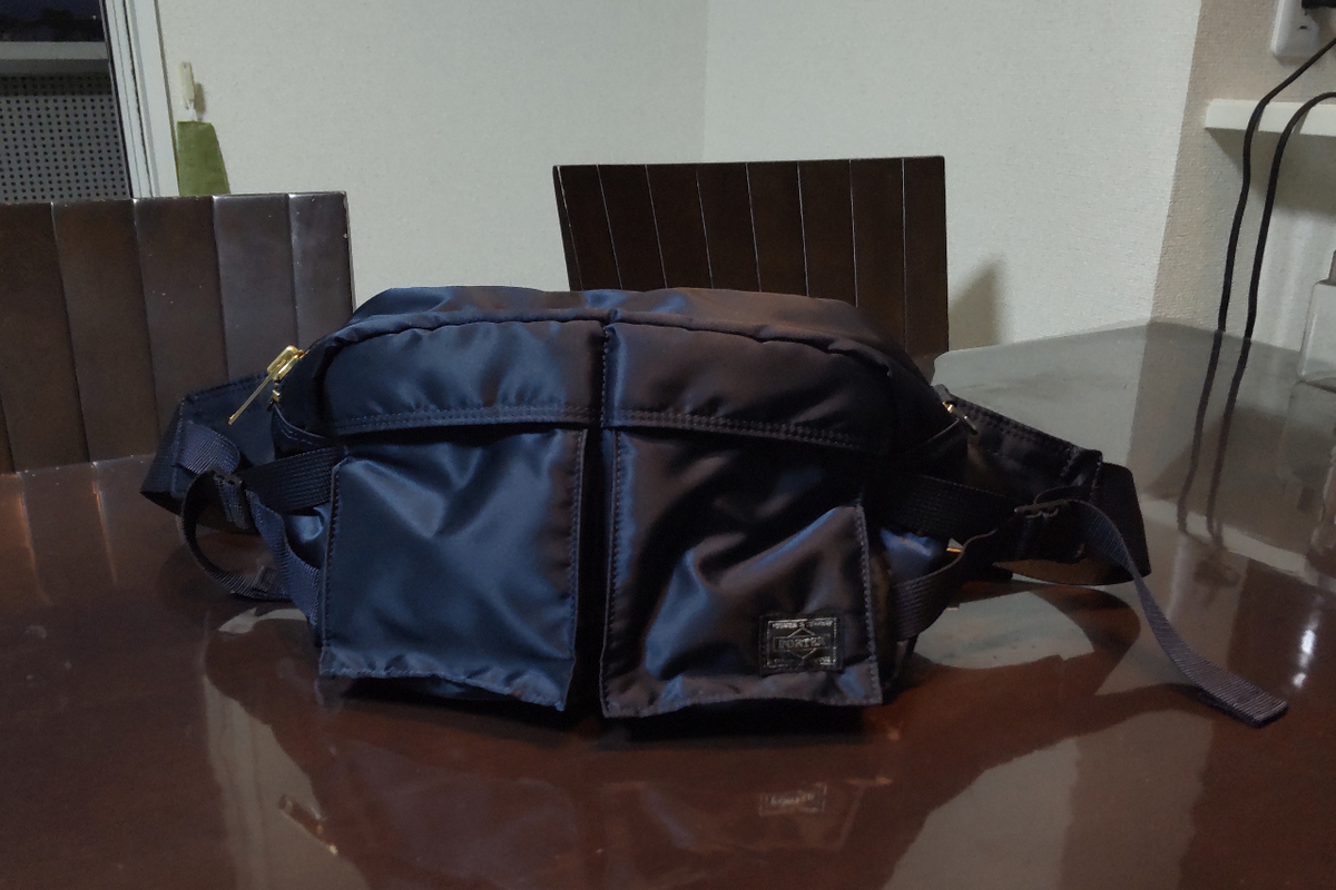 ポーター タンカー ウエストバッグ（622-78302）の感想 収納、ベルト幅