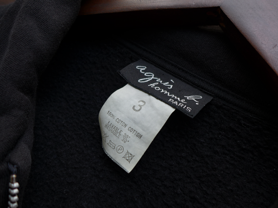 90s agnes b homme アンゴラ混 double zip coat 1990s Vintage Agnes b