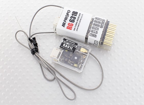 JR RG631B 6チャンネルのフルレンジ2.4GHzのDMSS受信機テレメトリ/ワット