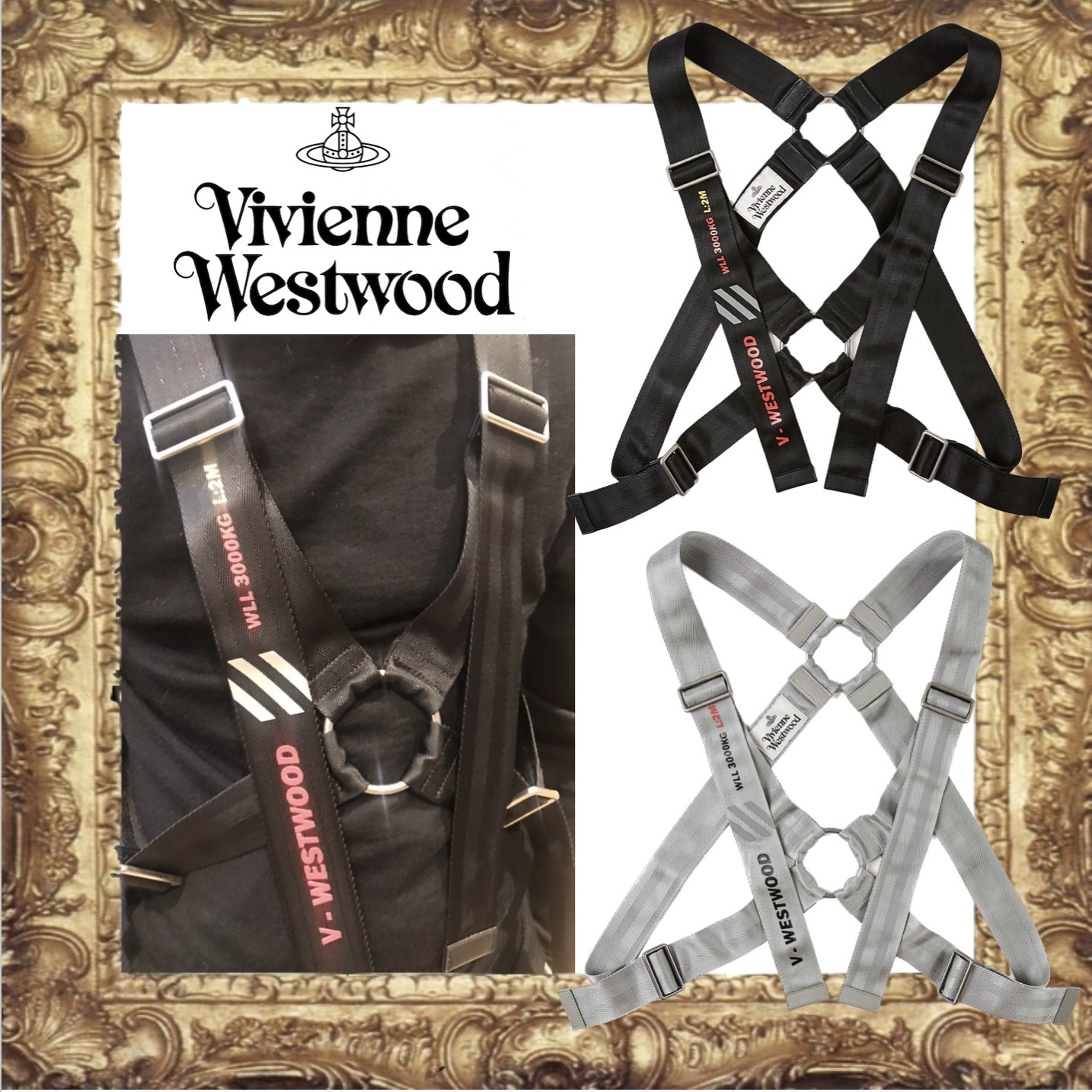 名作☆Vivienne Westwood パラシュート ハーネス ベルト UNISEX
