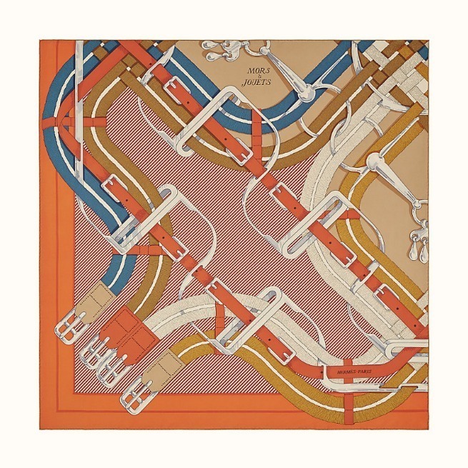 直営店♪》 エルメス カレ ウォッシュ 90 馬銜・スカーフ (HERMES