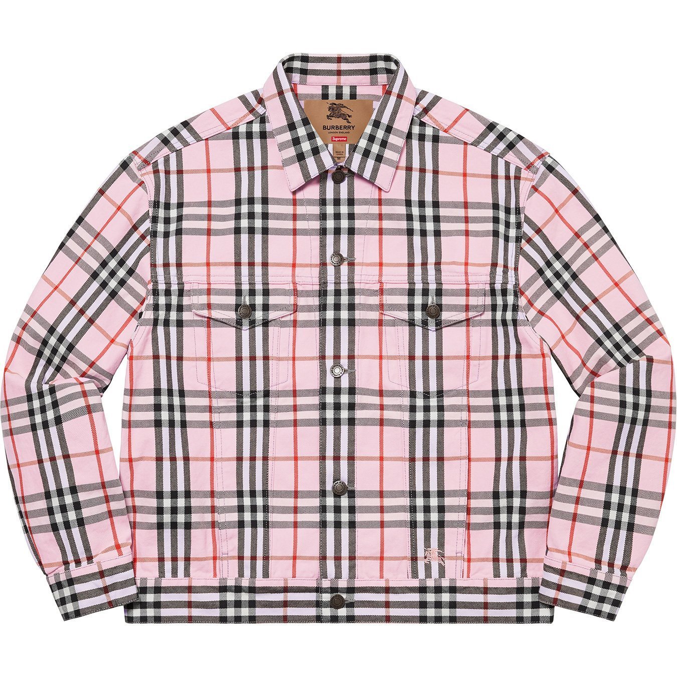 Supreme Burberry Denim Trucker Jacket バーバリー ジャケット
