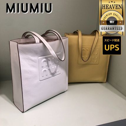 LI ベージュ系 MiuMiu(ミュウミュウ) トートバッグ(レディース