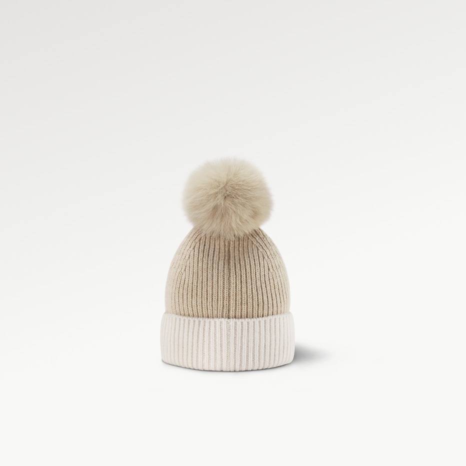 ふわふわのポンポンが可愛い♡】ルイヴィトン ニット帽 (Louis Vuitton