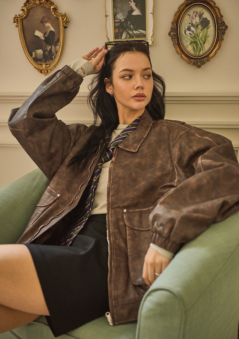 ☆関税込☆BITTER CELLS☆STAR LEATHER JACKET ジャケット☆ (BITTER