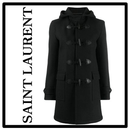 ブラック（黒）系 Saint Laurent(サンローラン) ダッフルコート(メンズ