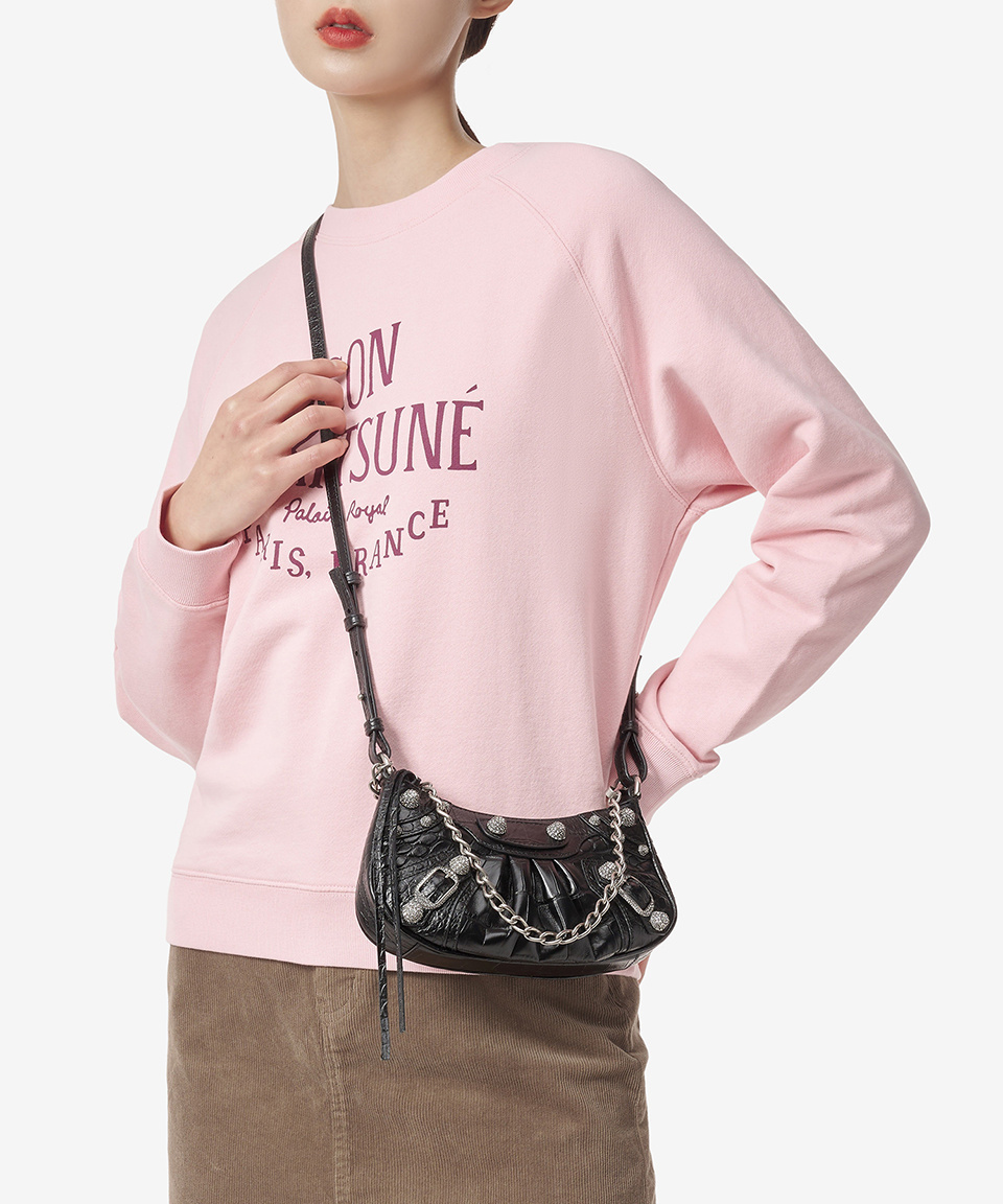 BALENCIAGA》 695814 23EJY 1000 LE CAGOLE CHAIN MINI BAG