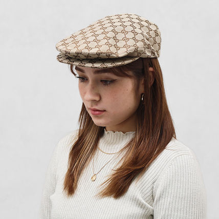 Gucci GGパターン キャスケット ベージュ、ハンチング size XL Gucci