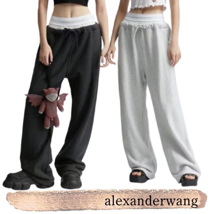 Alexander Wangレイヤードワイドレッグスウェットパンツ