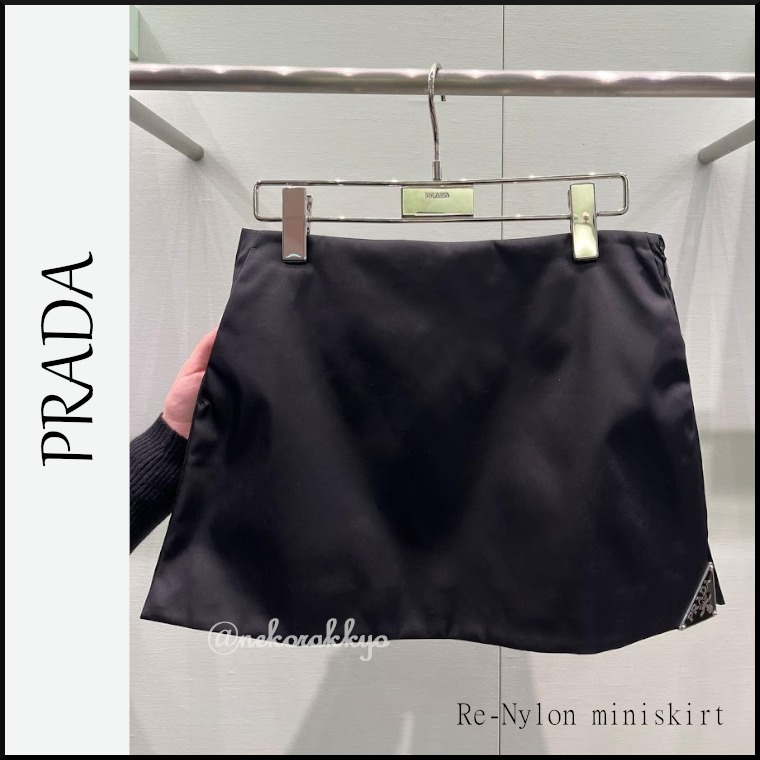 PRADA＊Re-Nylon miniskirt ナイロンミニスカート＊送料込 (PRADA/ミニ