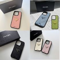 PRADA◇サフィアーノレザーiPhone15Pro/ProMax 用カバー DHL配送