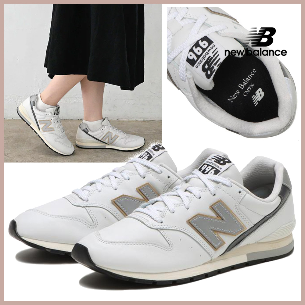 国内発送料込☆ニューバランスCM996レザー グレー＆ホワイト (New