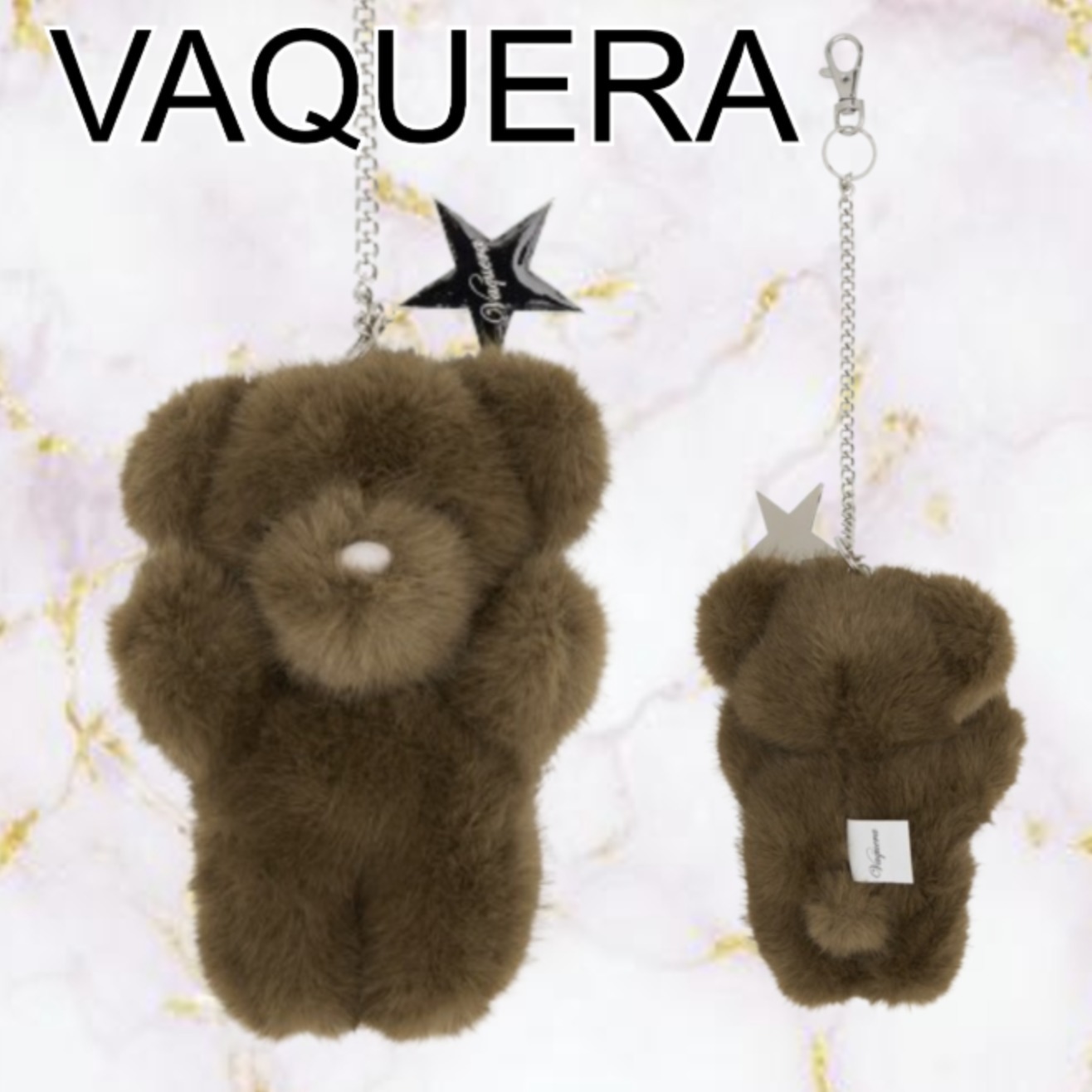 New♪【VAQUERA】ブラウン Teddy Bear キーチェーン くま ベアー