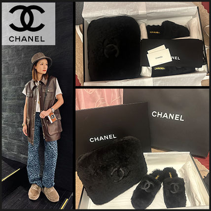 ファーサンダル CHANEL(シャネル) サンダル・ミュール(レディース