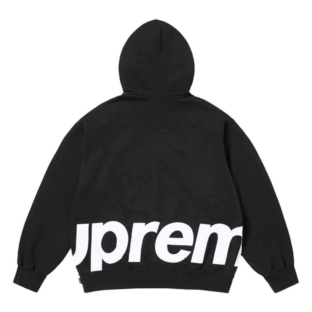 Supreme】☆Big Logo Zip Up Hooded Sweatshirt Black - 25SS (Supreme