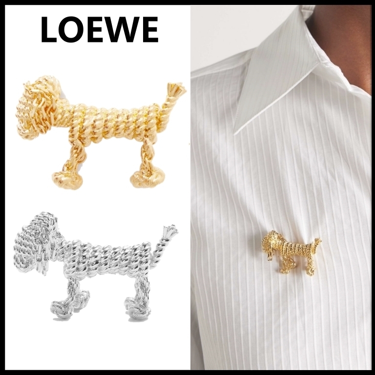 LOEWE】ロエベ ダックスフント ブローチ (LOEWE/ブローチ・コサージュ