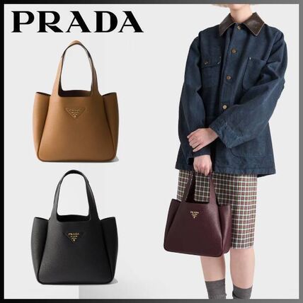 プラダ PRADA スモール レザー トートバッグ 直営店買付 5色 (PRADA