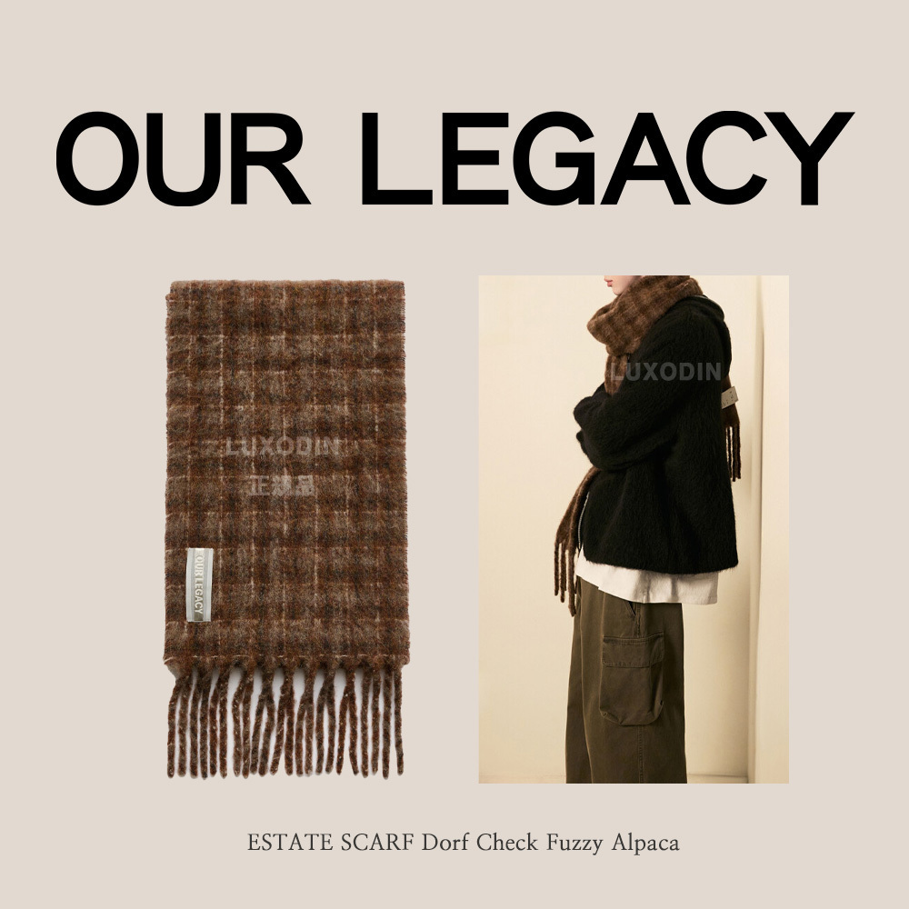 OUR LEGACY】ESTATE SCARF Dorf Check Fuzzy Alpaca ☆正規品 (OUR