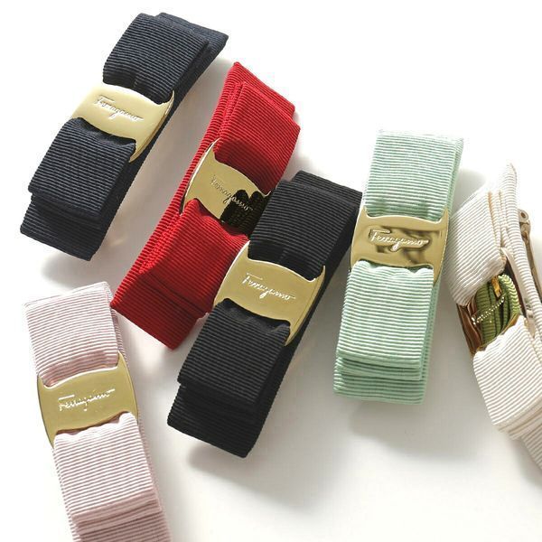 SALVATORE FERRAGAMO 34 2019 VARA ヴィラリボン バレッタ (FERRAGAMO