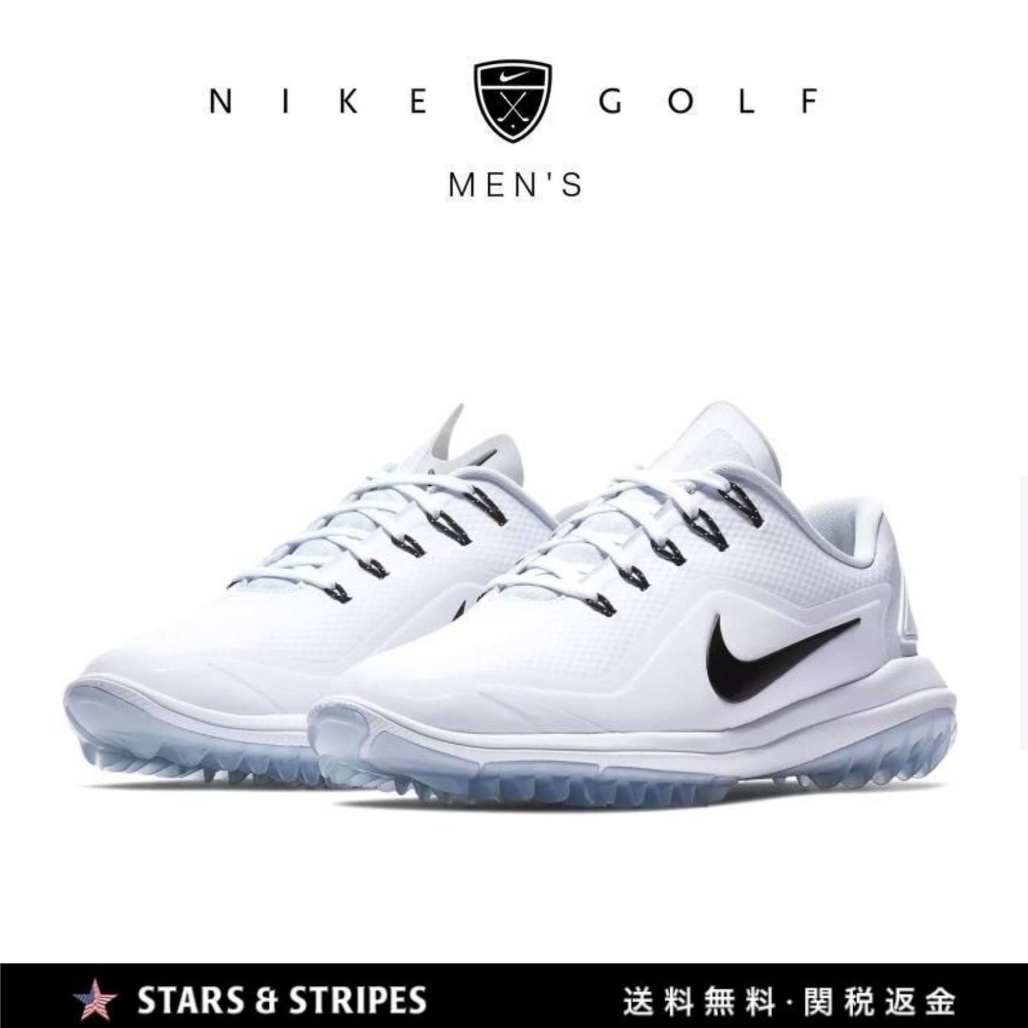 日本未販売ルナコントロールヴェイパ2ー男性用ゴルフシューズ白 (Nike