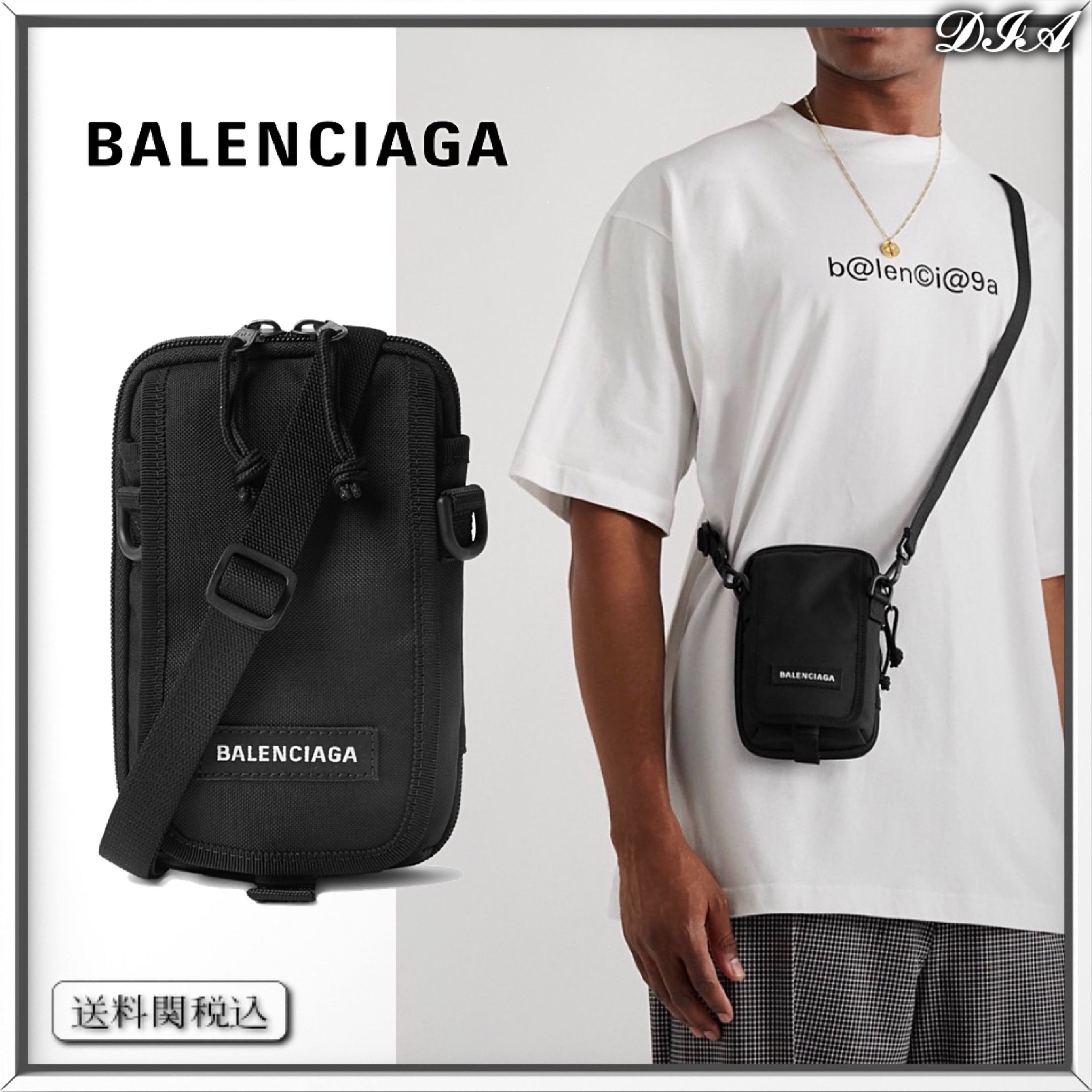 BALENCIAGA エクスプローラー ミニ クロスボディバッグ ブラック