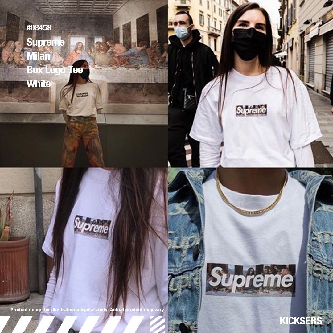 ミラノ限定ボックスロゴ 最後の晩餐 Supreme Milan Box Logo Tee