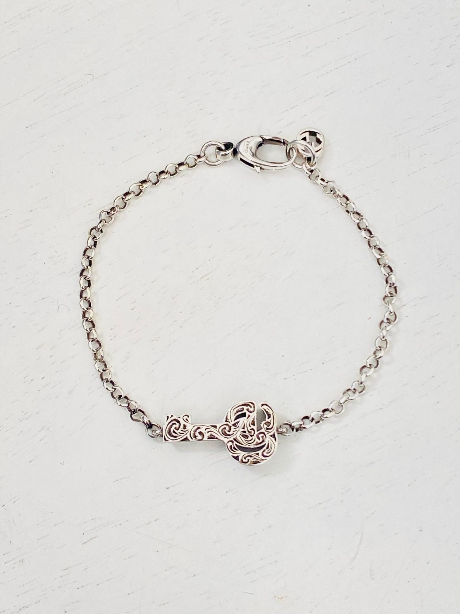 グッチ GUCCI ダブルG キー ブレスレット 632207 サイズ17 (GUCCI