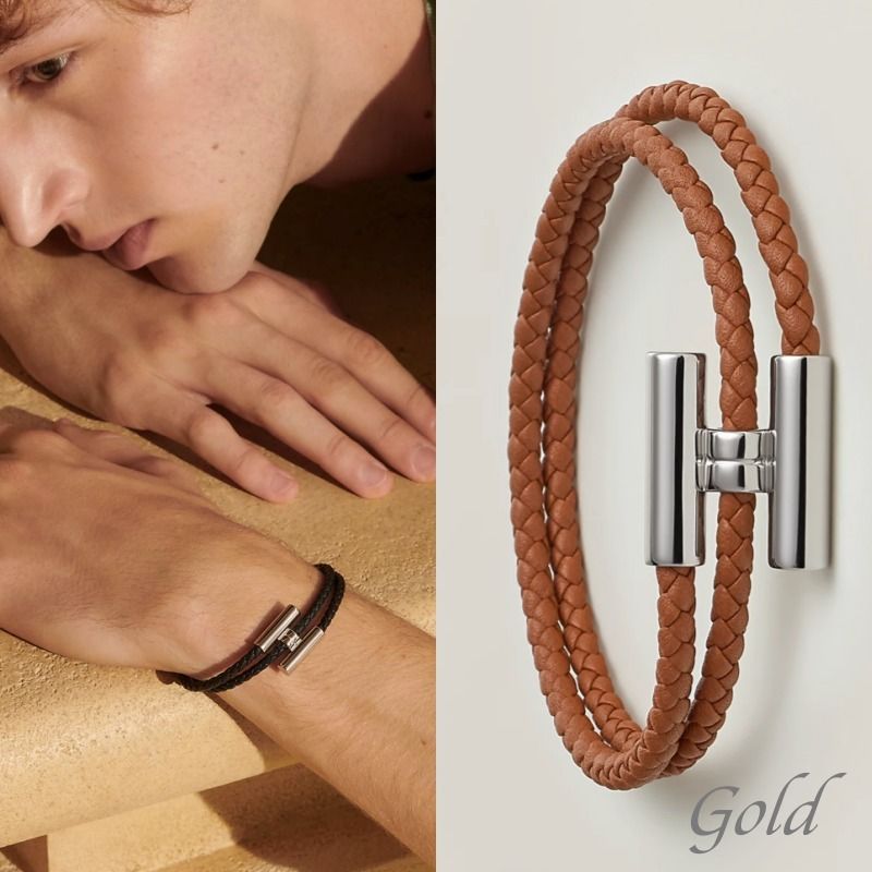 入手困難】Hermesレザーブレスレット トゥルニ トレッセ (HERMES