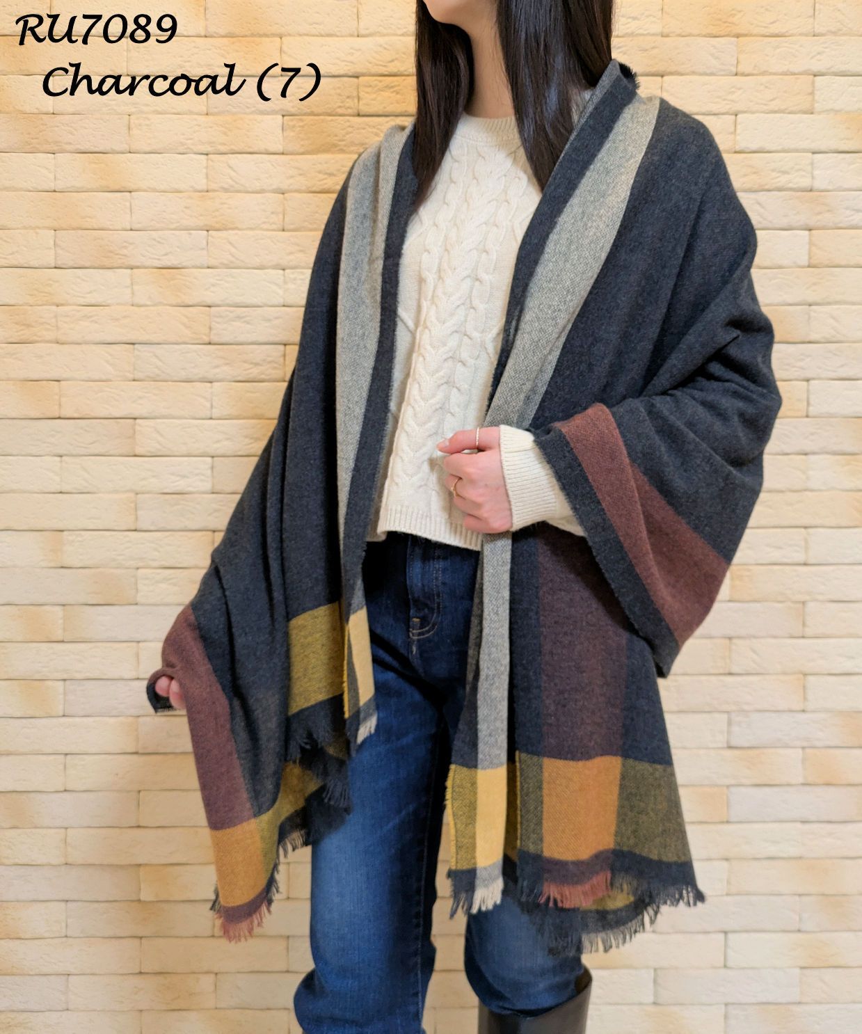 ジョンストンズ カシミア薄手大判ストール◇WA1174◇国内発送