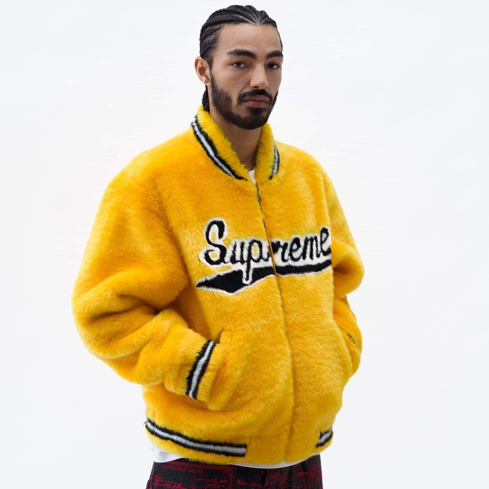 Supreme Faux Fur Varsity Jacket シュプリーム スタジャン (Supreme