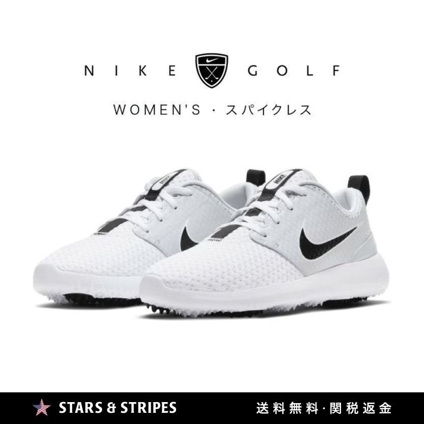日本未販売 NIKE GOLF ROSHE G 女性用ゴルフシューズ ホワイト (Nike