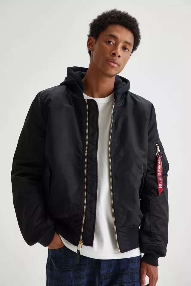 Alpha Industries MA-1 取外しフード フライトジャケット US規格