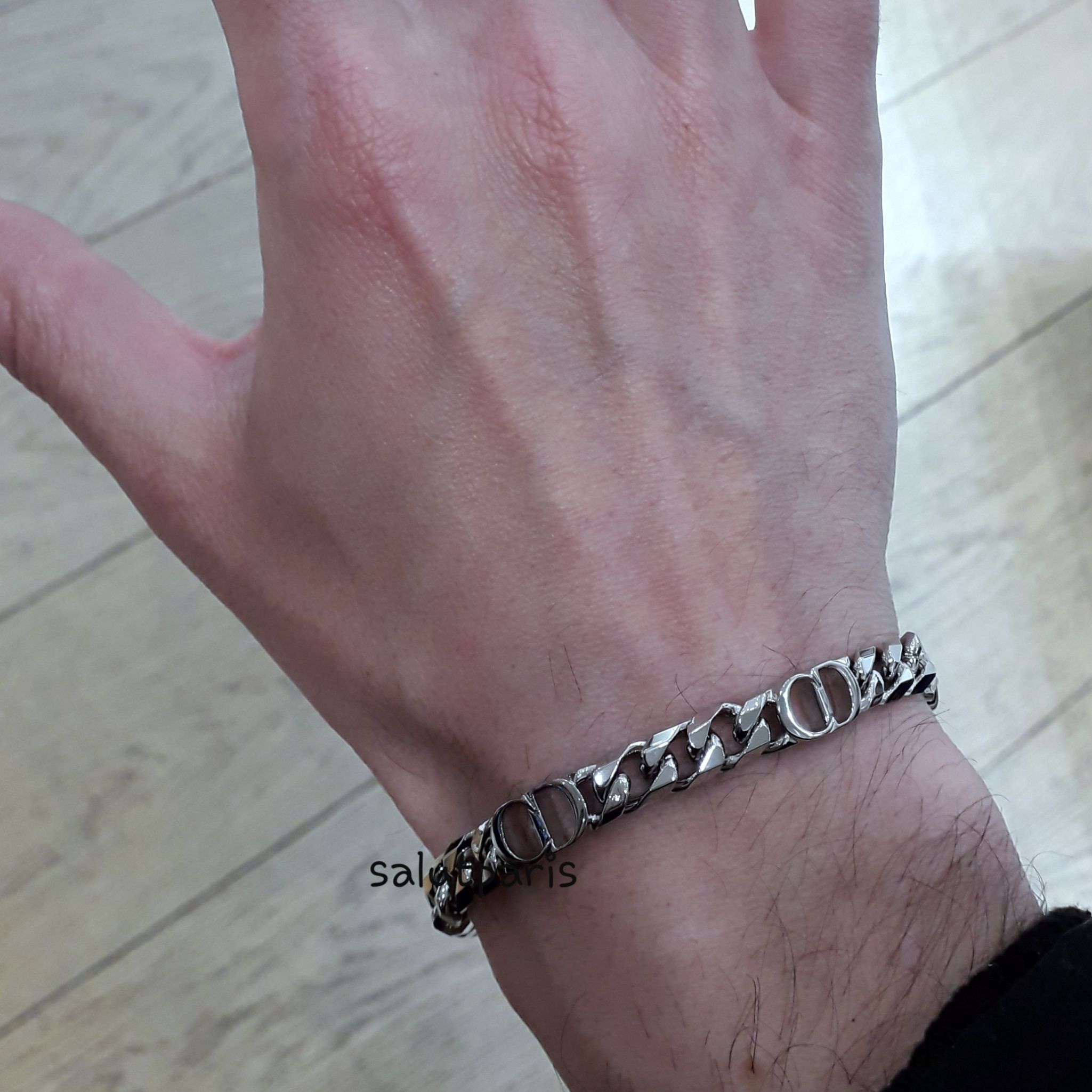 ギフトにも*送込*ディオール*CD ICONチェーンリンクブレスレット (Dior