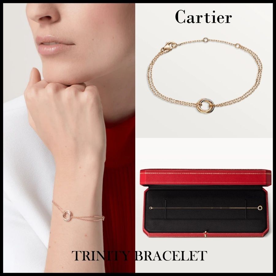 永遠の憧れ♪Cartierカルティエ トリニティブレスレットチェーン