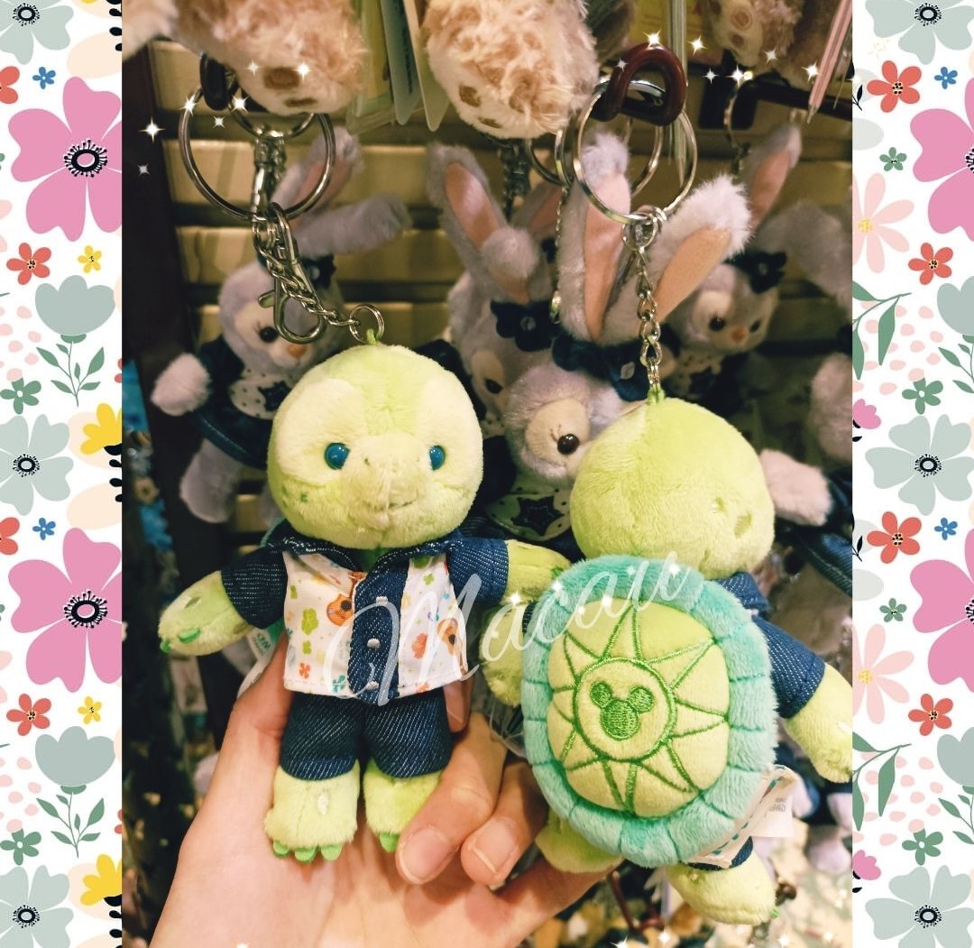 香港ディズニー☆ダッフィー&フレンズ デニムコスキーホルダー (Disney