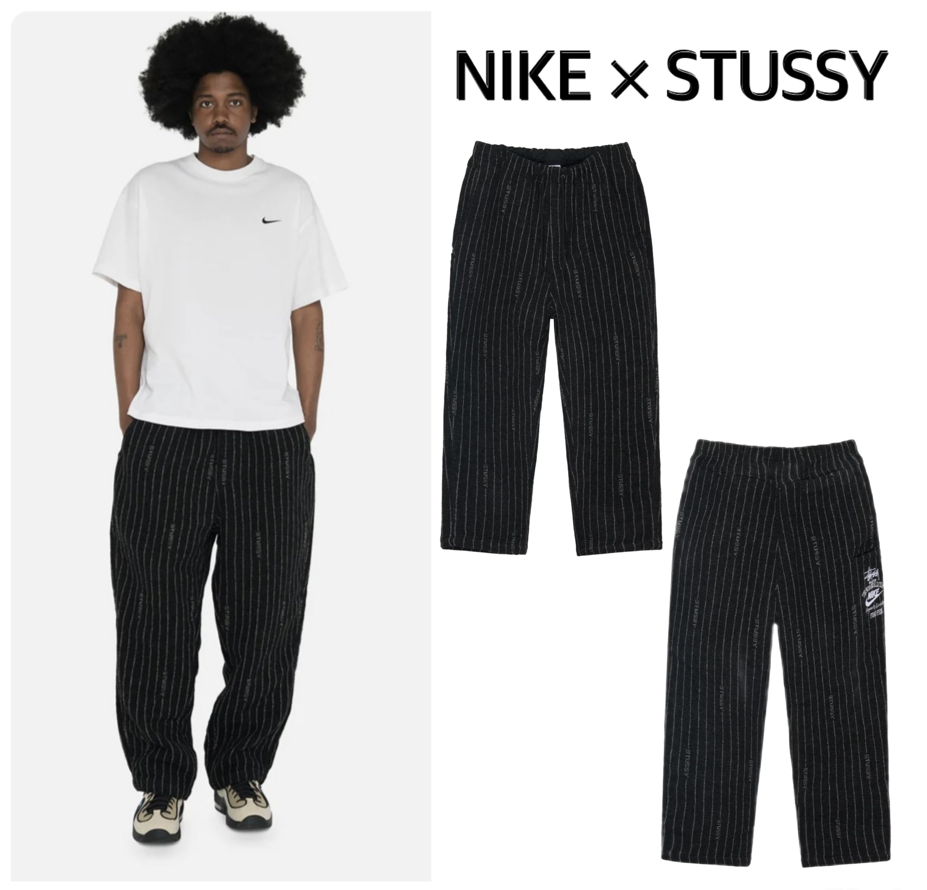 Nike×Stussy☆Striped Wool Pants ウール パンツ (STUSSY/トラック